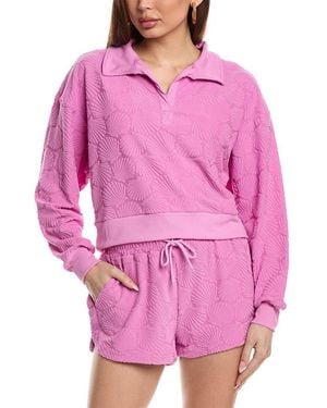 Beach Riot Martina Polo Pullover - Pink