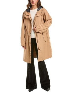 Laundry by Shelli Segal Crinkle Raincoat - Natural