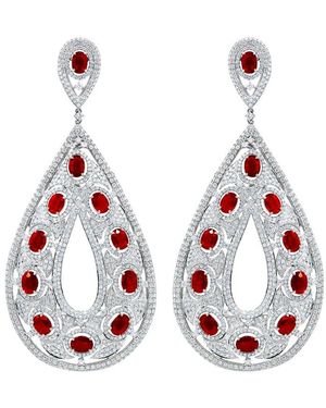 Diana M. Jewels Fine Jewelry 18k 22.91 Ct. Tw. Diamond Earrings - White