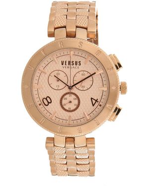 Versus Versus Logo Gent Chrono Watch - Metallic