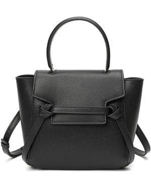 Tiffany & Fred Paris Saffiano Leather Satchel - Black