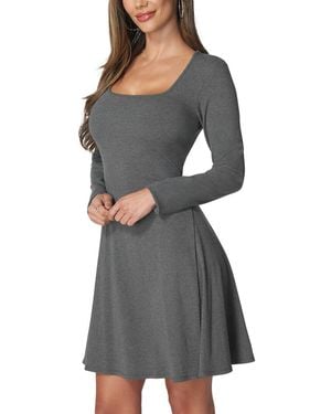 Bebe Godet Dress - Gray