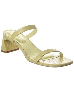 Jonathan Simkhai Clara Debossed Leather Sandal - Metallic