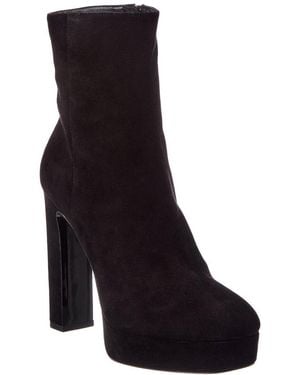 Jimmy Choo Marene 120 Suede Bootie - Black