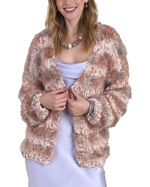 In Things Handknitted Lurex Eyelash Card - Pink