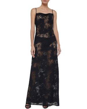 L'Agence Bettie Long Dress - Black