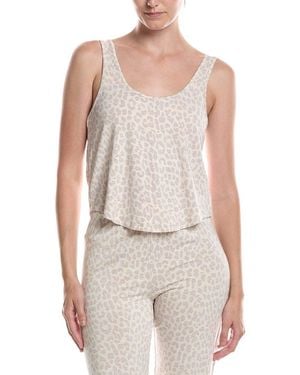 Pj Salvage Luxe Leopard Tank Top - White