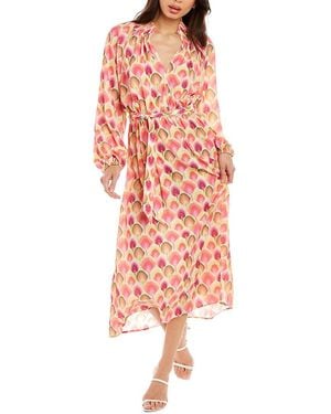 Traffic People Corrine Midi Dress - Red