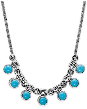Samuel B. 7.70 Ct. Tw. Sleeping Beauty Necklace - Blue