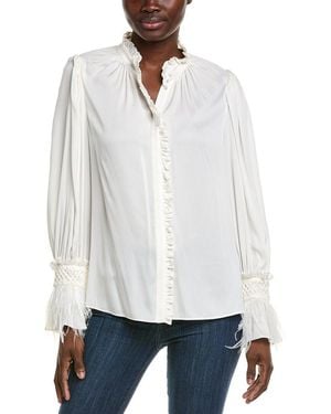 Emanuel Ungaro Nina Silk-blend Blouse - White