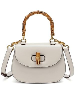 Tiffany & Fred Paris Smooth Leather Satchel - Natural