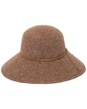 San Diego Hat Park Lane Machine Knit Wool-Blend Flop Hat - Brown