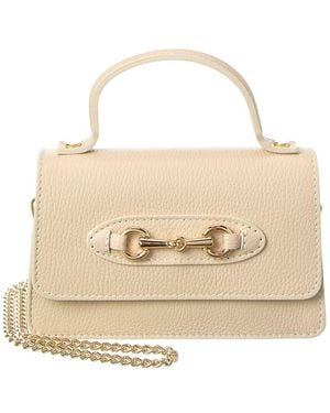 Persaman New York Reagan Leather Shoulder Bag - Natural