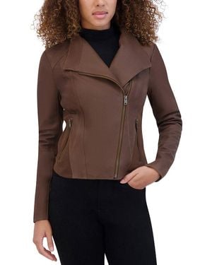 Andrew Marc Felix Leather Coat - Brown