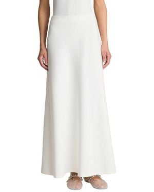 Kenneth Cole Bias Flared Maxi Skirt - White