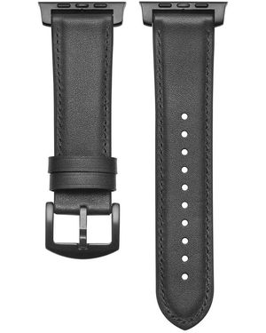 The Posh Tech Leather Band For Apple Watch - Black