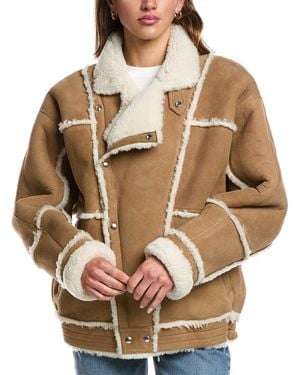 IRO Kameria Shearling Jacket - Natural