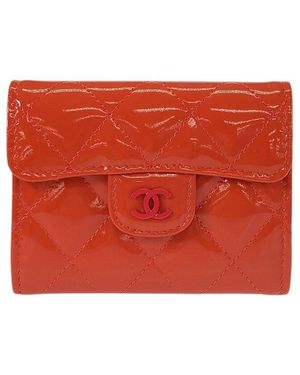 CHANEL Orange Coin Card Case (authentic Pre-loved) - Red