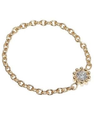 Dior 18k Diamond Mimi Rose Ring (authentic Pre-loved) - Metallic
