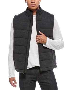 Vince Full Zip Wool Vest - Gray