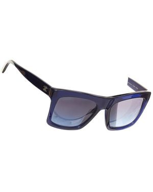 CHANEL Acetate Gradient Lenses Square Sunglasses (Authentic Pre-Loved) - Blue