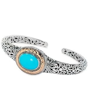 Samuel B. 5.80 Ct. Tw. Sleeping Beauty Bangle - Blue