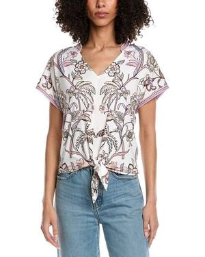 Hale Bob Jazmin Short Sleeve Knit - Brown