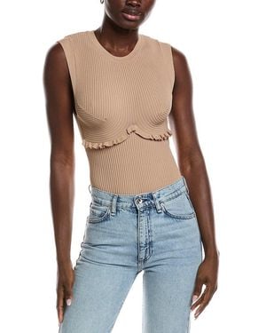 Sandro Knit Jumper Bodysuit - Blue