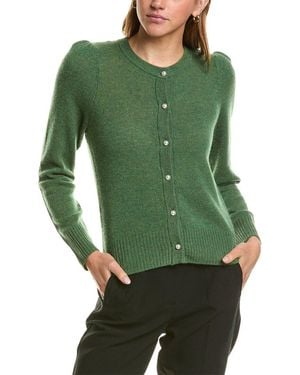 Hannah Rose Cashmere Cardigan - Green