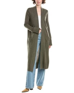 RAFFI Cashmere Duster Cardigan - Green