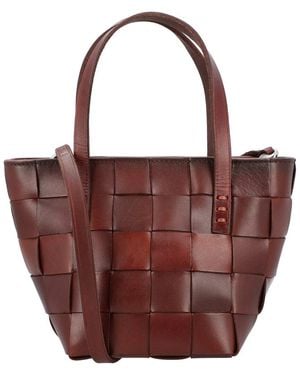 Dragon Diffusion Japan Mini Leather Shoulder Bag - Red