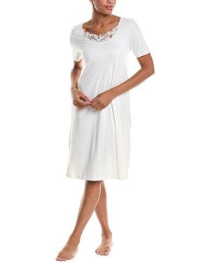 Hanro Kalea Floral Tulle Nightgown - White