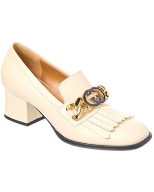 Gucci Jeanne Leather Pump - White