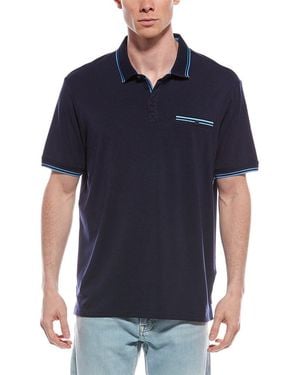 Report Collection Knit Polo Shirt - Blue