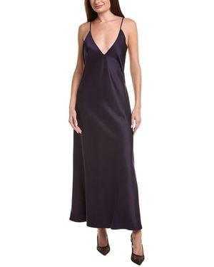 Leset Barb Backless Midi Dress - Blue
