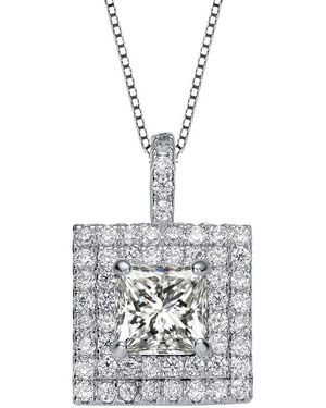 Genevive Jewelry Pendant Necklace - White