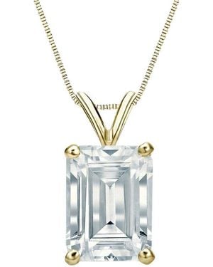Sabrina Designs Lab Grown Diamonds 14K 3.00 Ct. Tw. Lab-Grown Diamond Solitaire Pendant - Blue