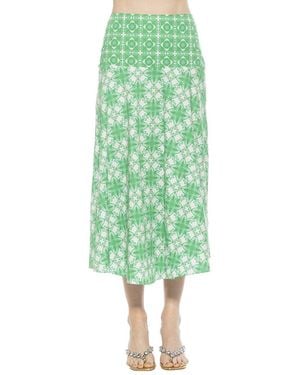 Alexia Admor Hadley Midi Skirt - Green