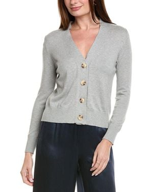 Hannah Rose Four-Button Cashmere-Blend Cardigan - Grey