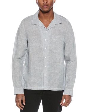 Onia Linen-Blend Camp Shirt - Grey