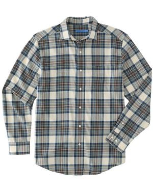 J.McLaughlin Glenmere Woven Shirt - Blue