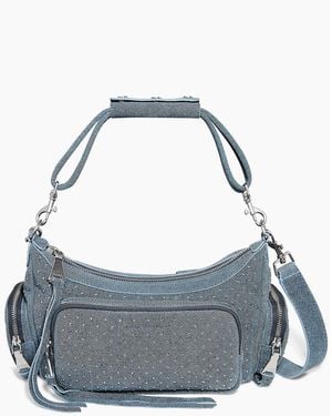 Aimee Kestenberg Away We Go Novelty Convertible Leather Shoulder Bag - Blue