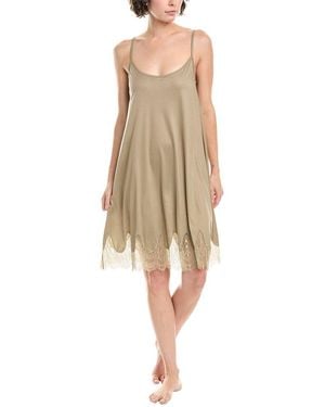 Hanro Melia Scalloped Lace Chemise - Natural