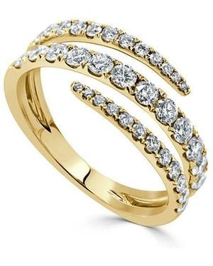Sabrina Designs 14K 0.81 Ct. Tw. Diamond Criss-Cross Ring - Metallic