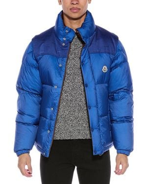 Moncler Verone Reversable Down Coat - Blue