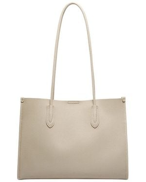 Adele Berto Leather Shoulder Bag - Natural