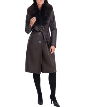 Kenneth Cole Faux Leather Jacket - Black