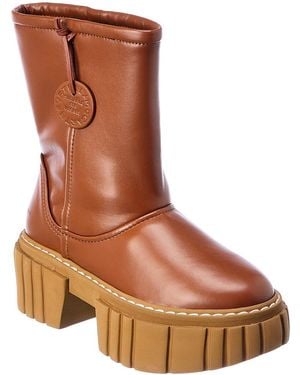 Stella McCartney Emilie Teddy Platform Boot - Brown