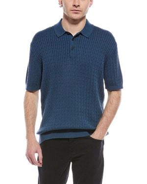 Tahari Knit Polo Shirt - Blue