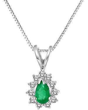 LEVARON 14K 0.15 Ct. Tw. Diamond Necklace - Metallic